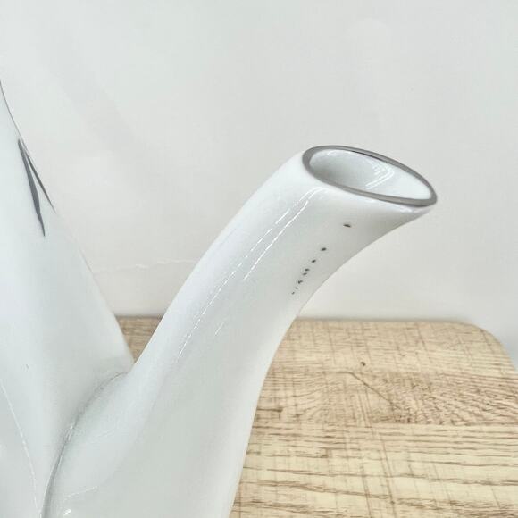 Noritake VINTAGE 50s Japanese Porcelain Bamboo Coffee Pot Handpainted Bamboo B12 - Picture 12 of 12